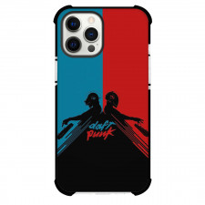 Daft Punk Phone Case For iPhone Samsung Galaxy Pixel OnePlus Vivo Xiaomi Asus Sony Motorola Nokia - Daft Punk Minimal Art Blue And Red Background