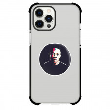 Dr Dre Phone Case For iPhone Samsung Galaxy Pixel OnePlus Vivo Xiaomi Asus Sony Motorola Nokia - Dr Dre Portrait Illustration Art On Circle Sticker