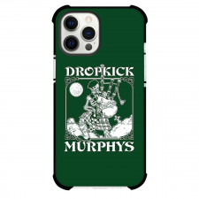 Dropkick Murphys Phone Case For iPhone Samsung Galaxy Pixel OnePlus Vivo Xiaomi Asus Sony Motorola Nokia - Dropkick Murphys Play Crack The Sky Album Logo On Green Background