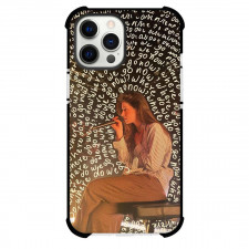 Gracie Abrams Phone Case For iPhone Samsung Galaxy Pixel OnePlus Vivo Xiaomi Asus Sony Motorola Nokia - Gracie Abrams Sitting And Singin On Lyric Drawing Background