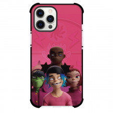 Gorillaz Phone Case For iPhone Samsung Galaxy Pixel OnePlus Vivo Xiaomi Asus Sony Motorola Nokia - Gorillaz Member 3D Portrait On Pink Background