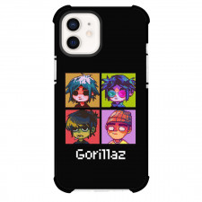 Gorillaz Phone Case For iPhone Samsung Galaxy Pixel OnePlus Vivo Xiaomi Asus Sony Motorola Nokia - Gorillaz Team Member Pixel Art Portrait On Black Background