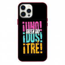 Green Day Phone Case For iPhone Samsung Galaxy Pixel OnePlus Vivo Xiaomi Asus Sony Motorola Nokia - Green Day Uno Dos Tre Word Art On Black Background