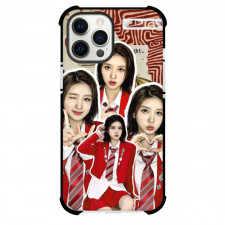 IVE Gaeul Case For iPhone Samsung Galaxy Pixel OnePlus Vivo Xiaomi Asus Sony Motorola Nokia - Gaeul Collage Red Suit and Tie Uniform