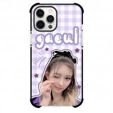 IVE Gaeul Case For iPhone Samsung Galaxy Pixel OnePlus Vivo Xiaomi Asus Sony Motorola Nokia - Gaeul Finger Heart Purple Gingham Background