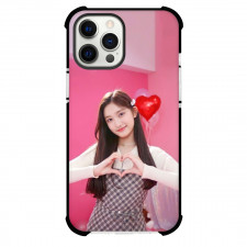 IVE Leeseo Case For iPhone Samsung Galaxy Pixel OnePlus Vivo Xiaomi Asus Sony Motorola Nokia - Leeseo Heart Hand Sign Pink Background