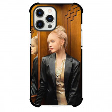 IVE Liz Case For iPhone Samsung Galaxy Pixel OnePlus Vivo Xiaomi Asus Sony Motorola Nokia - Liz Side Portrait in the Mirror Wearing Black Jacket