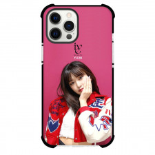 IVE Yujin Case For iPhone Samsung Galaxy Pixel OnePlus Vivo Xiaomi Asus Sony Motorola Nokia - Yujin Hand in Chin Pose Pink Background