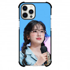IVE Yujin Case For iPhone Samsung Galaxy Pixel OnePlus Vivo Xiaomi Asus Sony Motorola Nokia - Yujin Holding Microphone Blue Background