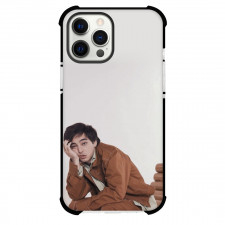 Joji Phone Case For iPhone Samsung Galaxy Pixel OnePlus Vivo Xiaomi Asus Sony Motorola Nokia - Wearing Brown Jacket Pink Background