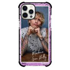 Machine Gun Kelly Phone Case For iPhone and Samsung Galaxy Devices - Purple Pattern Art Background