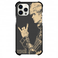 Machine Gun Kelly Phone Case For iPhone and Samsung Galaxy Devices - Side Portrait Grayscale