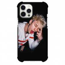 Machine Gun Kelly Phone Case For iPhone and Samsung Galaxy Devices - Tongue Out Black Background