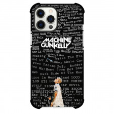 Machine Gun Kelly Phone Case For iPhone and Samsung Galaxy Devices - Word Art Black Background