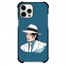 Michael Jackson Phone Case For iPhone Samsung Galaxy Pixel OnePlus Vivo Xiaomi Asus Sony Motorola Nokia - Michael Jackson Side Pose White And Blue Background
