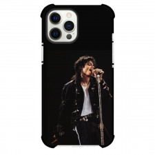 Michael Jackson Phone Case For iPhone Samsung Galaxy Pixel OnePlus Vivo Xiaomi Asus Sony Motorola Nokia - Michael Jackson Singing Standing Pose Black Background