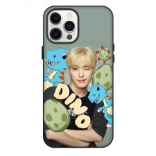 Seventeen Dino Phone Case For iPhone Samsung Galaxy Pixel OnePlus Vivo Xiaomi Asus Sony Motorola Nokia - Dino Portrait With Cartoon Dinosaurs Illustration Art Poster