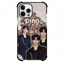 Seventeen Dino Phone Case For iPhone Samsung Galaxy Pixel OnePlus Vivo Xiaomi Asus Sony Motorola Nokia - Dino Wear Black Suit On Cartoon Symbol Art Poster