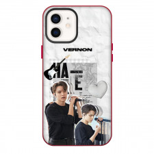 Seventeen Vernon Phone Case For iPhone Samsung Galaxy Pixel OnePlus Vivo Xiaomi Asus Sony Motorola Nokia - Vernon Singing On White Background