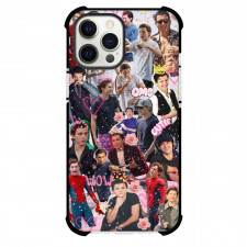 Pop Star Tom Holland Phone Case For iPhone and Samsung Galaxy Devices - Tom Holland Collage Pink Flowers