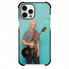 The Doors Robby Krieger Case For iPhone Samsung Galaxy Pixel OnePlus Vivo Xiaomi Asus Sony Motorola Nokia - Robby Krieger Holding Guitar Portrait Aqua Background
