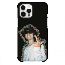Pop Star Timothee Chalamet Phone Case For iPhone and Samsung Galaxy Devices - Timothee Chalamet Portrait Black Background