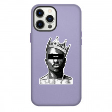 Tupac Shakur Phone Case For iPhone Samsung Galaxy Pixel OnePlus Vivo Xiaomi Asus Sony Motorola Nokia - Tupac Shakur The King Grayscale Sticker
