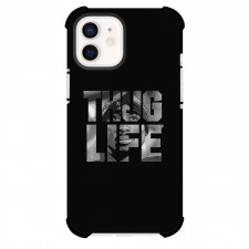 Tupac Shakur Phone Case For iPhone Samsung Galaxy Pixel OnePlus Vivo Xiaomi Asus Sony Motorola Nokia - Tupac Shakur Thug Life Word Art Illustration On Black Background