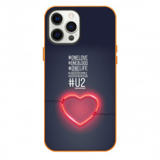 U2 Phone Case For iPhone Samsung Galaxy Pixel OnePlus Vivo Xiaomi Asus Sony Motorola Nokia - Neon Heart Hashtags Poster