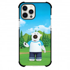 Pororo The Little Penguin Poby Phone Case For iPhone Samsung Galaxy Pixel OnePlus Vivo Xiaomi Asus Sony Motorola Nokia - Pororo The Little Penguin Poby Standing On Green Mountain Poster