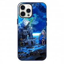 Pragmata Phone Case For iPhone Samsung Galaxy Pixel OnePlus Vivo Xiaomi Asus Sony Motorola Nokia - Diana And Hugh Williams Walking Sitting Moon