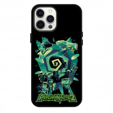 Psychonauts Phone Case For iPhone Samsung Galaxy Pixel OnePlus Vivo Xiaomi Asus Sony Motorola Nokia - Psychonauts Characters Game Poster On Black Background