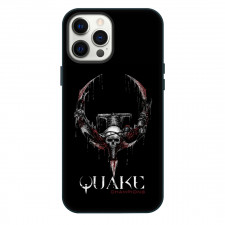 Quake Phone Case For iPhone Samsung Galaxy Pixel OnePlus Vivo Xiaomi Asus Sony Motorola Nokia - Quake Skull Logo On Black Background