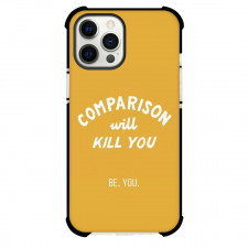 Quotes Phone Case For iPhone Samsung Galaxy Pixel OnePlus Vivo Xiaomi Asus Sony Motorola Nokia - Quotes Comparison Will Kill You Yellow Poster
