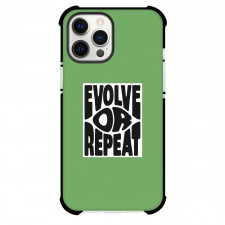 Quotes Phone Case For iPhone Samsung Galaxy Pixel OnePlus Vivo Xiaomi Asus Sony Motorola Nokia - Quotes Evolve Or Repeat Word Art On Green Background