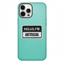 Quotes Phone Case For iPhone Samsung Galaxy Pixel OnePlus Vivo Xiaomi Asus Sony Motorola Nokia - Quotes Hello Im Antisocial Patch Sticker