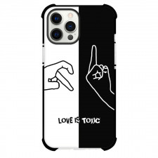 Quotes Phone Case For iPhone Samsung Galaxy Pixel OnePlus Vivo Xiaomi Asus Sony Motorola Nokia - Quotes Love is Toxic Black And White Illustration Art