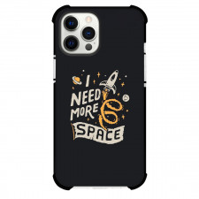 Quotes Phone Case For iPhone Samsung Galaxy Pixel OnePlus Vivo Xiaomi Asus Sony Motorola Nokia - Quotes Need More Space Illustration Art On Black Background