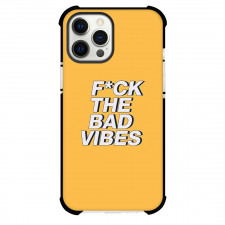 Quotes Phone Case For iPhone Samsung Galaxy Pixel OnePlus Vivo Xiaomi Asus Sony Motorola Nokia - Quotes The Bad Vibes On Yellow Background