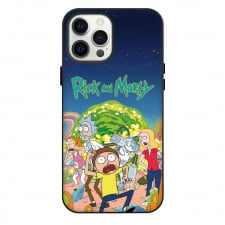 Rick And Morty Phone Case For iPhone Samsung Galaxy Pixel OnePlus Vivo Xiaomi Asus Sony Motorola Nokia - Rick And Morty Characters Running Scared Aliens Poster