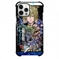 Record of Ragnarok Poseidon Phone Case For iPhone and Samsung Galaxy Devices - Poseidon Portrait Black Background