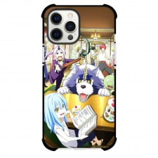 That Time I Got Reincarnated As A Slime Case For iPhone Samsung Galaxy Pixel OnePlus Vivo Xiaomi Asus Sony Motorola Nokia - Characters Spilling Tea in a Restaurant
