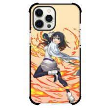 That Time I Got Reincarnated As A Slime Shizue Izawa Case For iPhone Samsung Galaxy Pixel OnePlus Vivo Xiaomi Asus Sony Motorola Nokia - Shizue Izawa Jumping Flames Pink Background