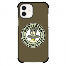 Rick And Morty Birdperson Phone Case For iPhone Samsung Galaxy Pixel OnePlus Vivo Xiaomi Asus Sony Motorola Nokia - Birdperson Round Sticker ON Green Background
