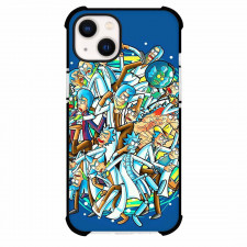Rick And Morty Phone Case For iPhone Samsung Galaxy Pixel OnePlus Vivo Xiaomi Asus Sony Motorola Nokia - Rick And Morty Characters Fighting Each Other Poster