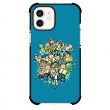 Rick And Morty Phone Case For iPhone Samsung Galaxy Pixel OnePlus Vivo Xiaomi Asus Sony Motorola Nokia - Rick And Morty Characters On Blue Background