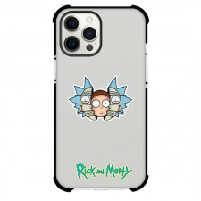 Rick And Morty Phone Case For iPhone And Samsung Galaxy - Morty Hiding Behind Rick's Mask
