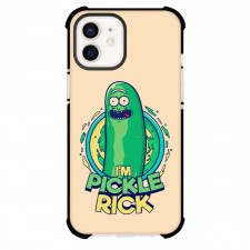 Rick And Morty Pickle Rick Phone Case For iPhone Samsung Galaxy Pixel OnePlus Vivo Xiaomi Asus Sony Motorola Nokia - Pickle Rick Character Art On Beige Background