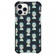 Rick And Morty Rick Sanchez Phone Case For iPhone Samsung Galaxy Pixel OnePlus Vivo Xiaomi Asus Sony Motorola Nokia - Rick Sanchez Pattern Art On Black Background