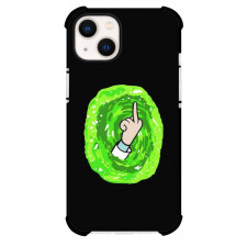 Rick And Morty Rick Sanchez Phone Case For iPhone Samsung Galaxy Pixel OnePlus Vivo Xiaomi Asus Sony Motorola Nokia - Rick Sanchez Showing Middle Finger Illustration Art